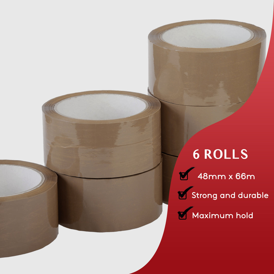 Brown Packaging Tape - 48mm x 66m