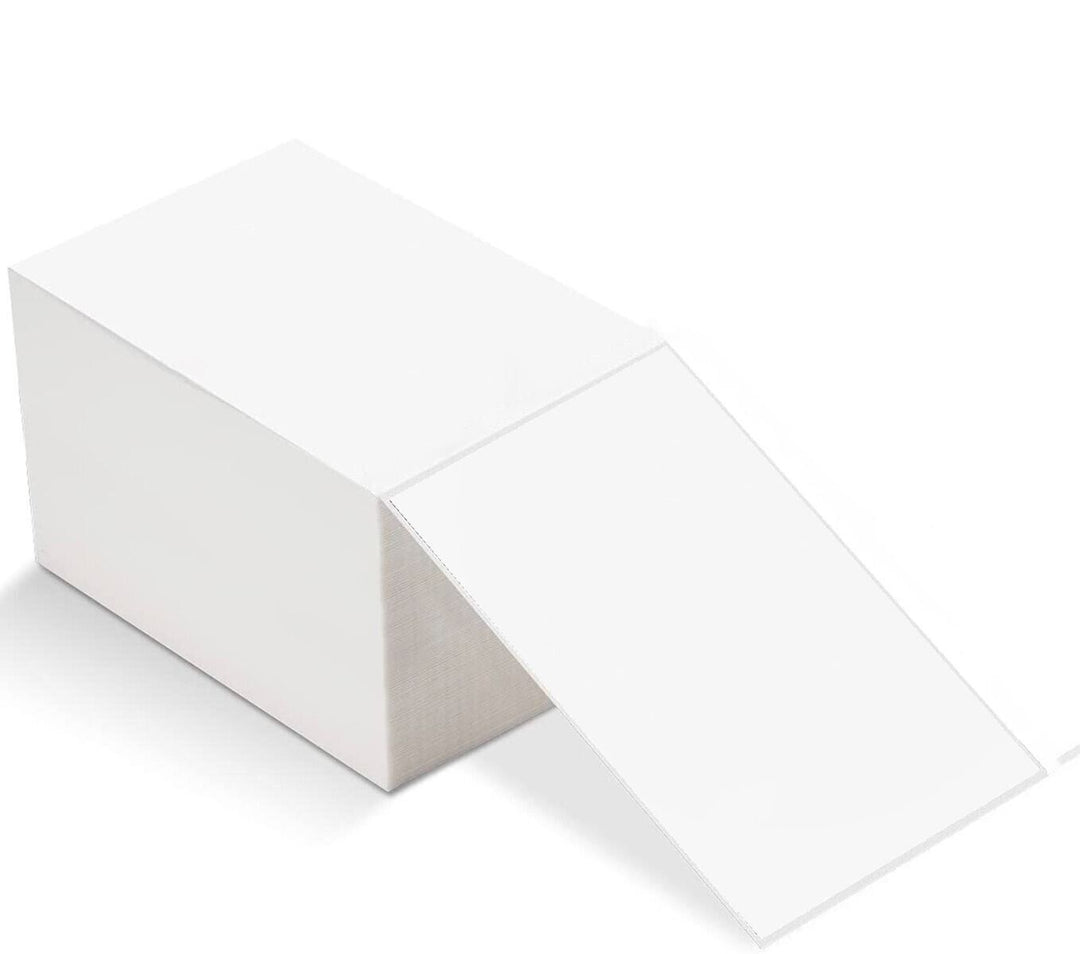 White Fanfold Thermal Printer Address Labels (4x6)